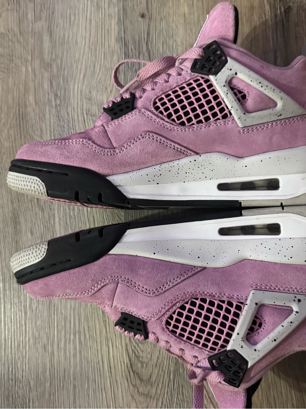 Pink Suede Jordan Basketball Sneakers